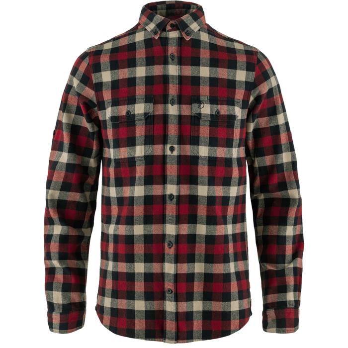 Fjällräven - Skog Shirt M - Dark Navy-Red - Langarmhemd