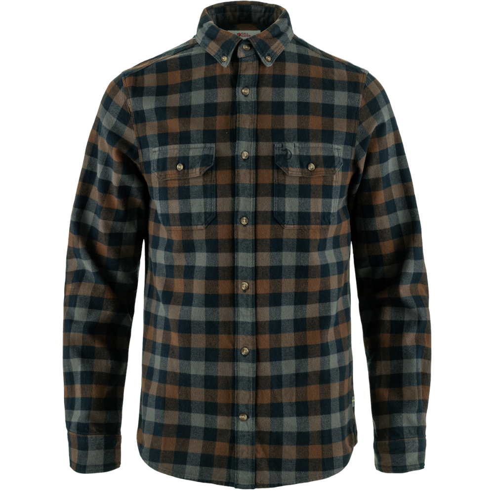 Fjällräven - Skog Shirt M - Dark Navy-Dark Oak - Langarmhemd