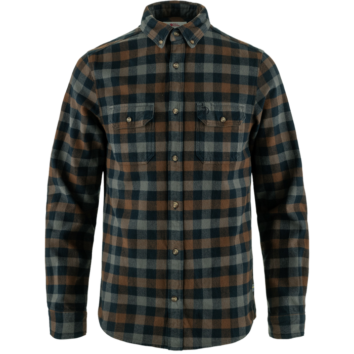 Fjällräven - Skog Shirt M - Dark Navy-Dark Oak - Langarmhemd