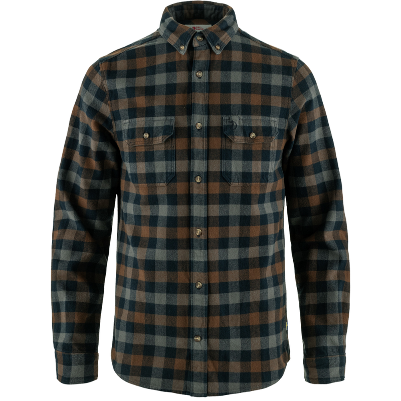 Fjällräven - Skog Shirt M - Dark Navy-Dark Oak - Langarmhemd