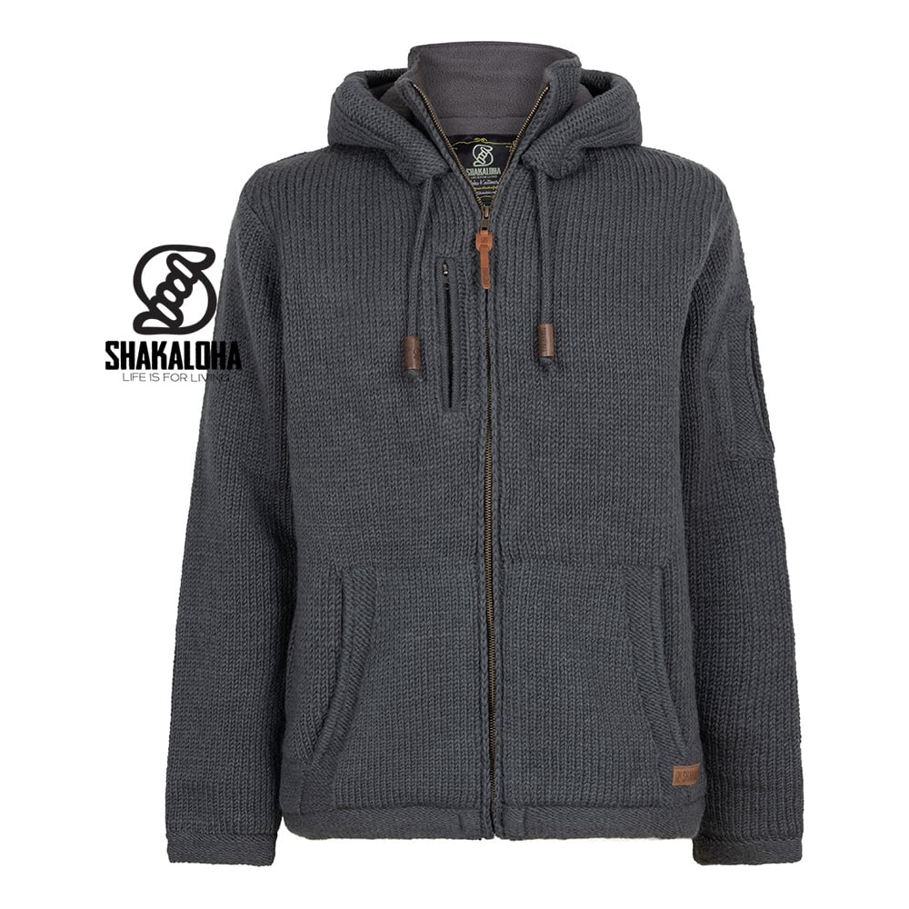 Shakaloha - M Montana ZH - DyedCharcoal - Zip Hoodie