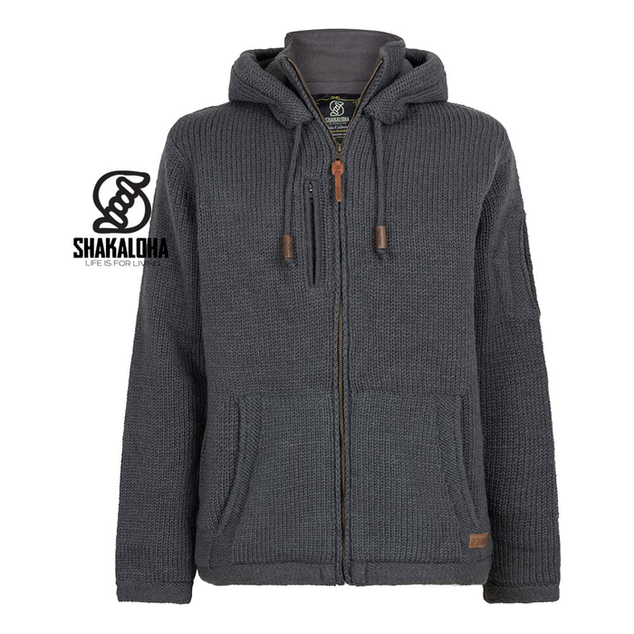 Shakaloha - M Montana ZH - DyedCharcoal - Zip Hoodie