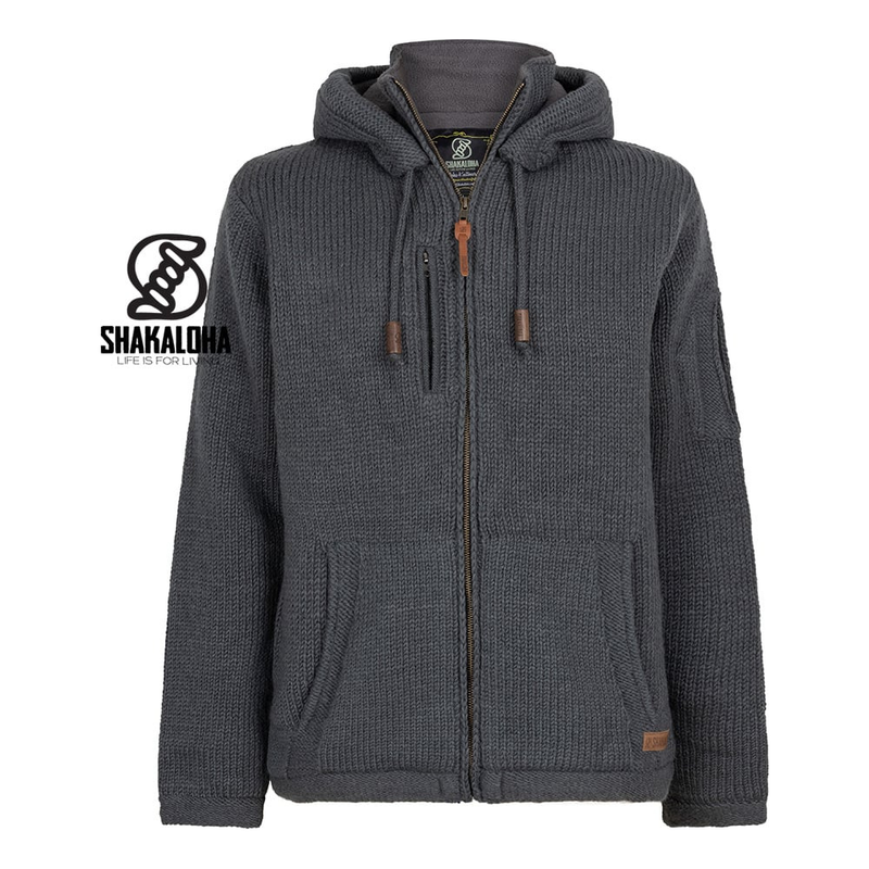 Shakaloha - M Montana ZH - DyedCharcoal - Zip Hoodie