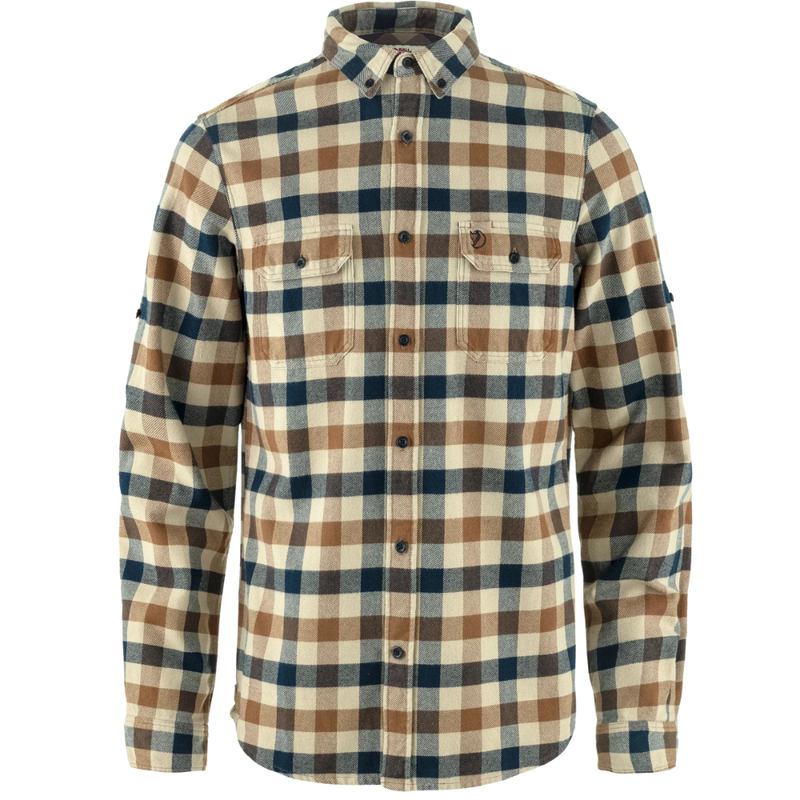 Fjällräven - Skog Shirt M - Fossil-Dark Navy - Langarmhemd 