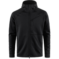 Fjällräven - Abisko Grid Fleece Hoodie M - BLACK - Isolation-Fleece
