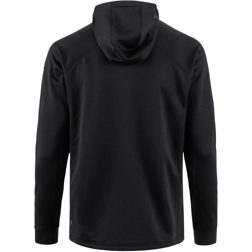 Fjällräven - Abisko Grid Fleece Hoodie M - BLACK - Isolation-Fleece