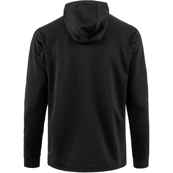 Fjällräven - Abisko Grid Fleece Hoodie M - BLACK - Isolation-Fleece