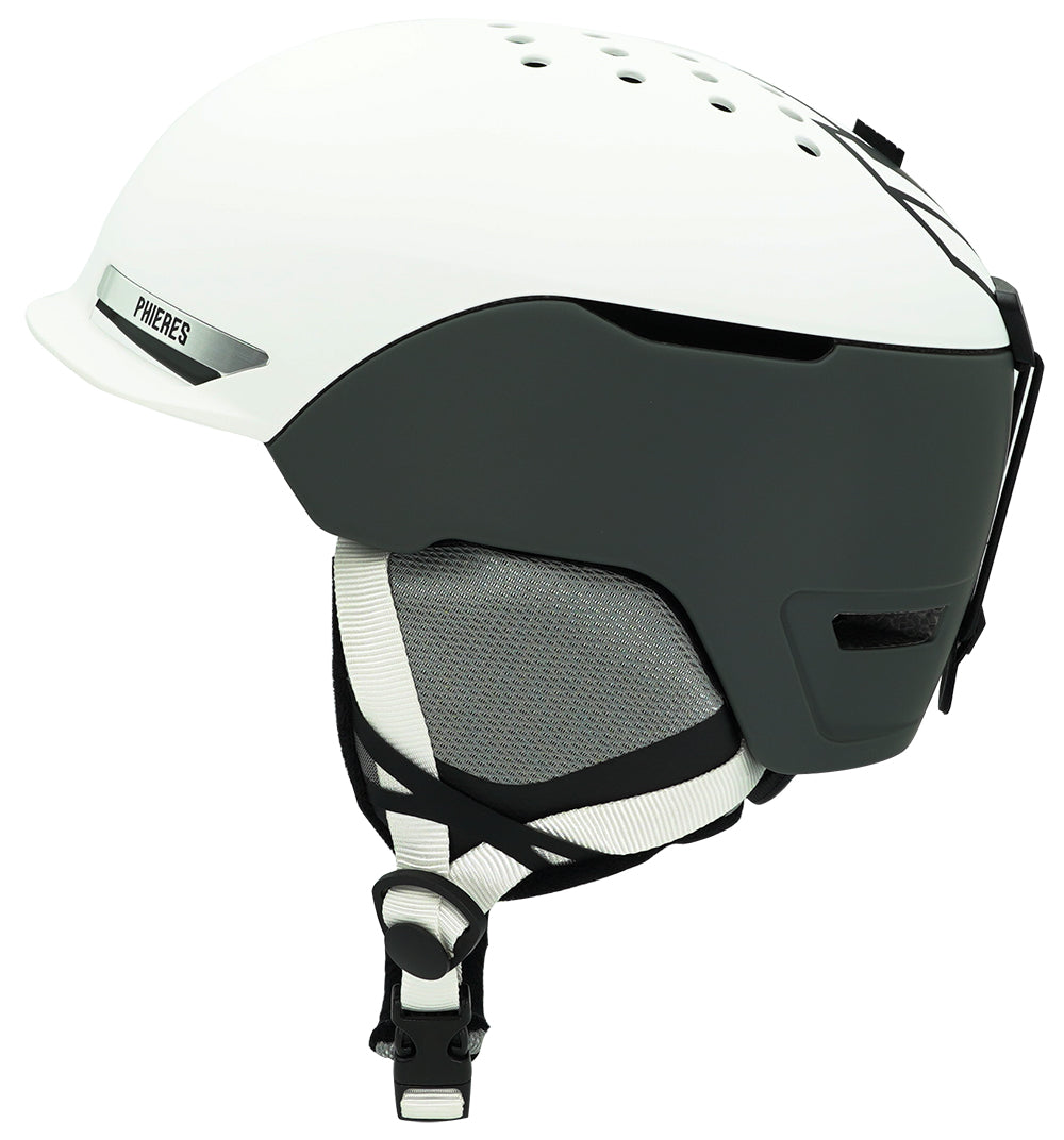 Arkaph - Phieres - White Matt Grey - Snowboard Helm