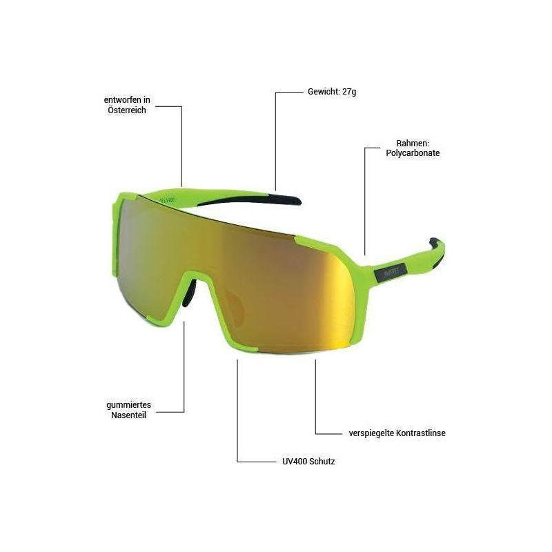 Phingsuit Youth - Phieres - Lime/Gold Mirror - Sportbrille