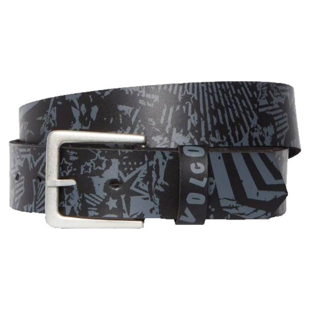 Darien Belt - Volcom - BLACK - Ledergürtel 