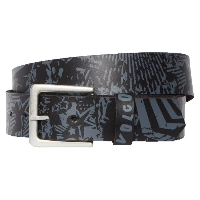 Darien Belt - Volcom - BLACK - Ledergürtel 
