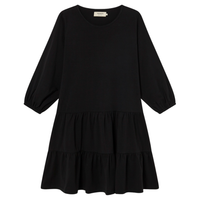 Black Lily Dress - Thinking Mu - Black - kleid Kurz 