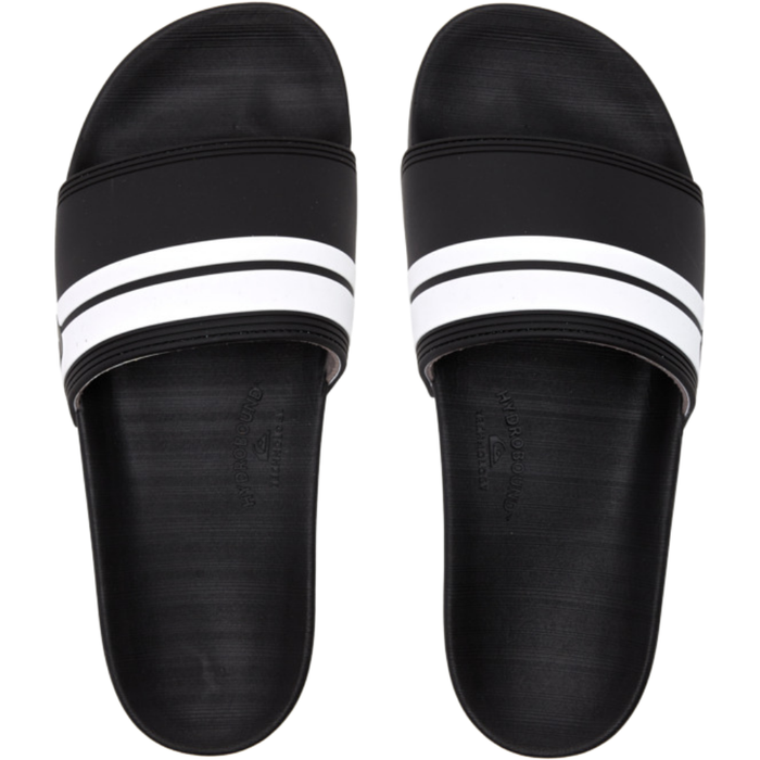 Rivi Slide - Black/Black/White - Quiksilver - Sandale