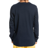 STACKED LS YTH - Quiksilver - navy blazer - T-Shirt Langarm