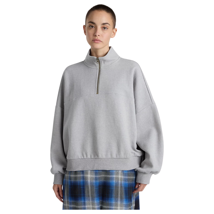 Elevated Double Knit Loose Mock Neck