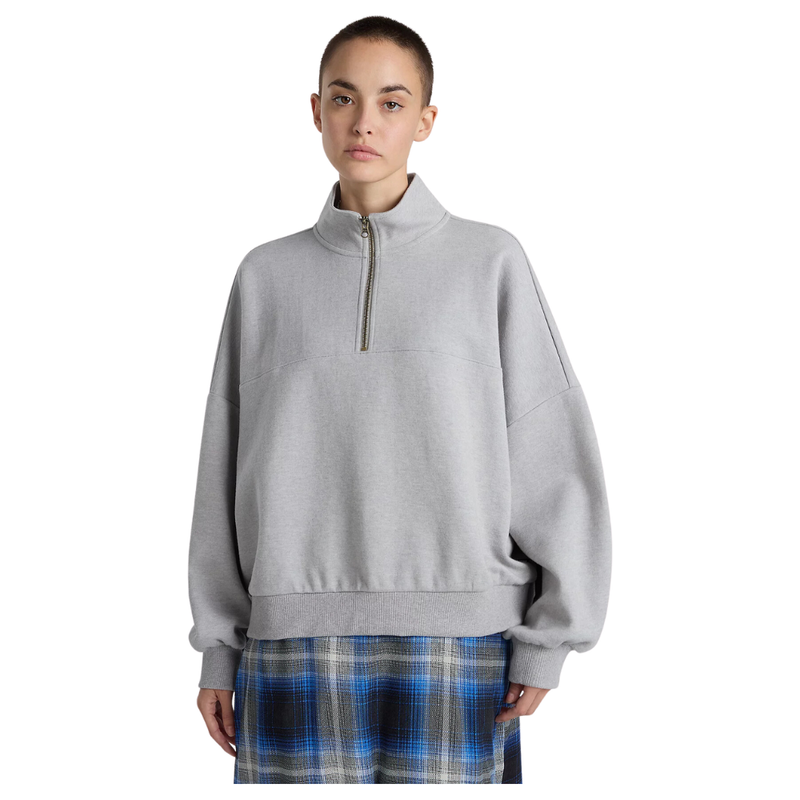 Elevated Double Knit Loose Mock Neck