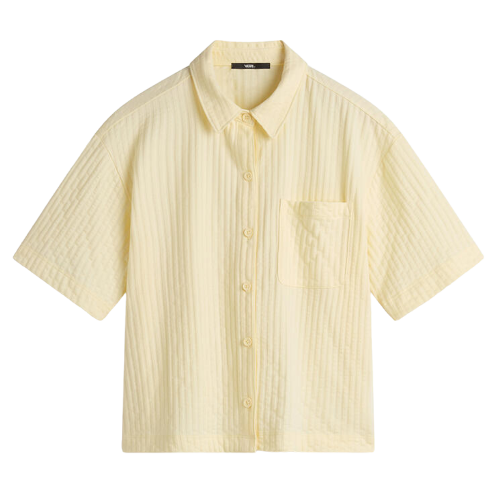 Vans - Bedford Knit Button Up - Lemon Icing - Kurzarmhemd