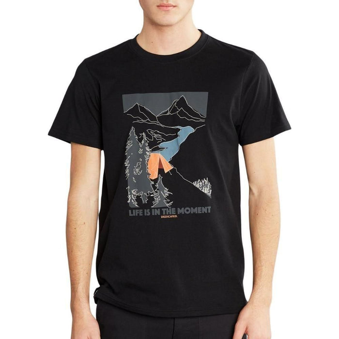 T-Shirt Stockholm Camping Moments - Dedicated - Black