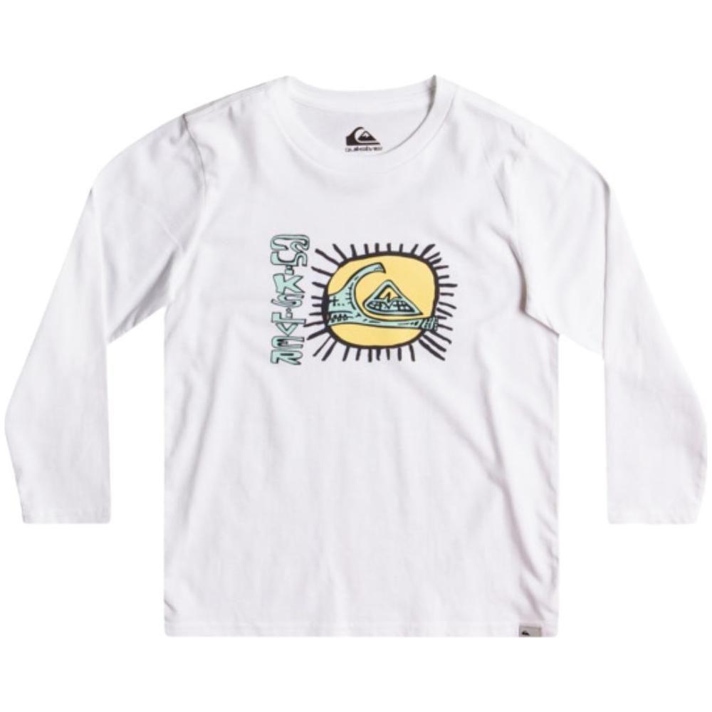 Qs Circled Longsleeve für Jungen - Quiksilver - White