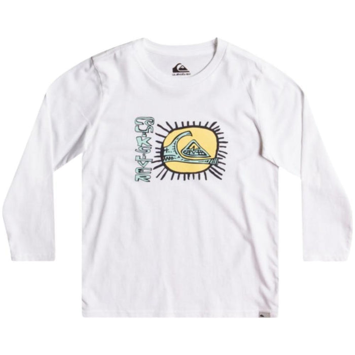 Qs Circled Longsleeve für Jungen - Quiksilver - White