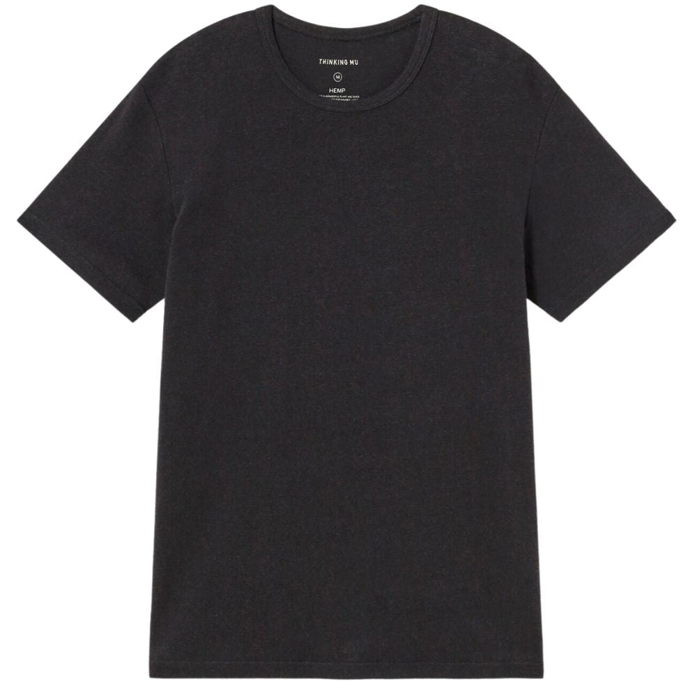 Hemp T-Shirt - Thinking Mu - Black