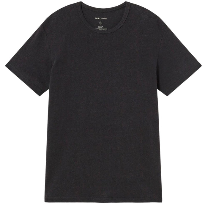 Hemp T-Shirt - Thinking Mu - Black