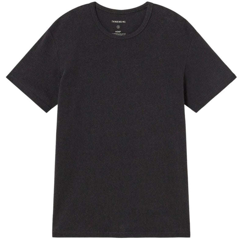 Hemp T-Shirt - Thinking Mu - Black