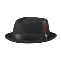 Brixton - STOUT PORK PIE - BLACK/BLACK - Hut