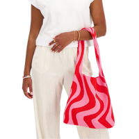 Shopper knitted swirl