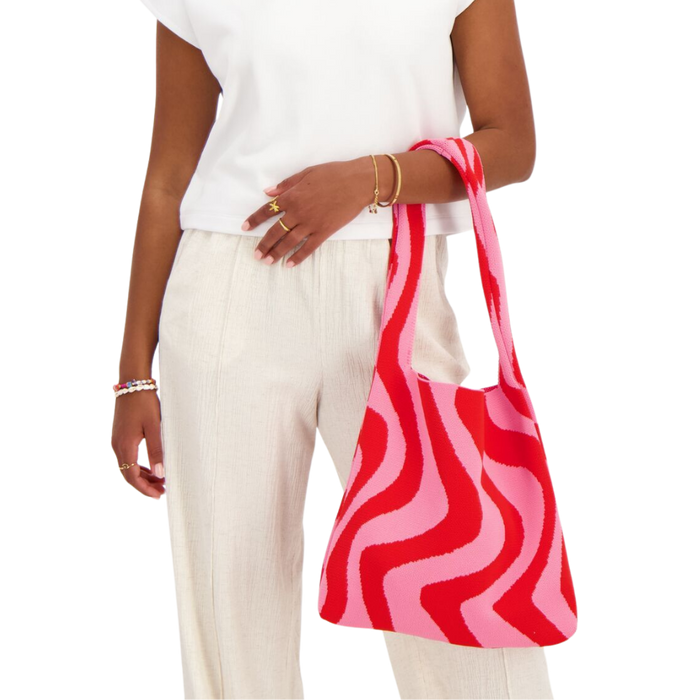 Shopper knitted swirl