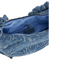Bag crossbody ruffle strap roses