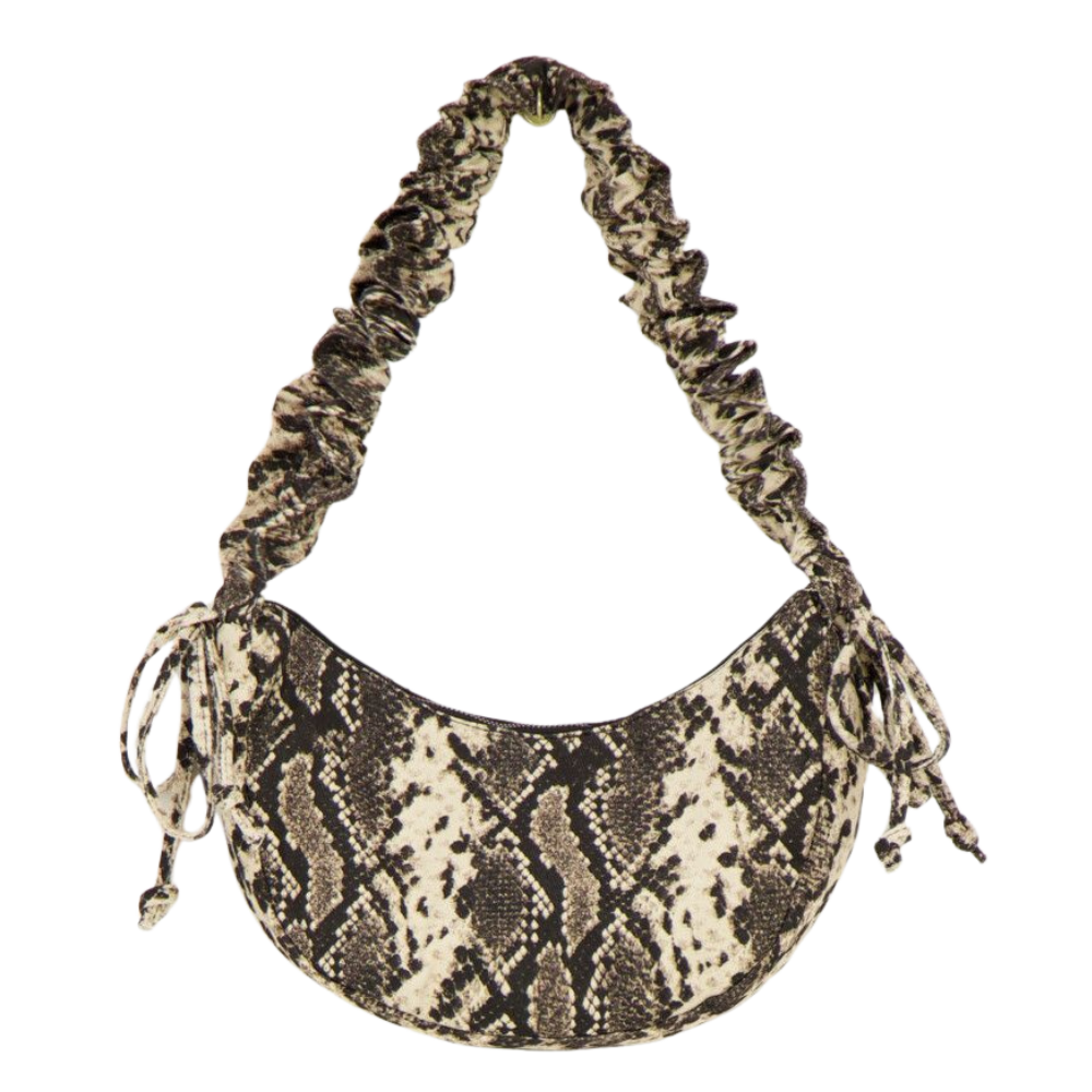 Bag crossbody ruffle snake