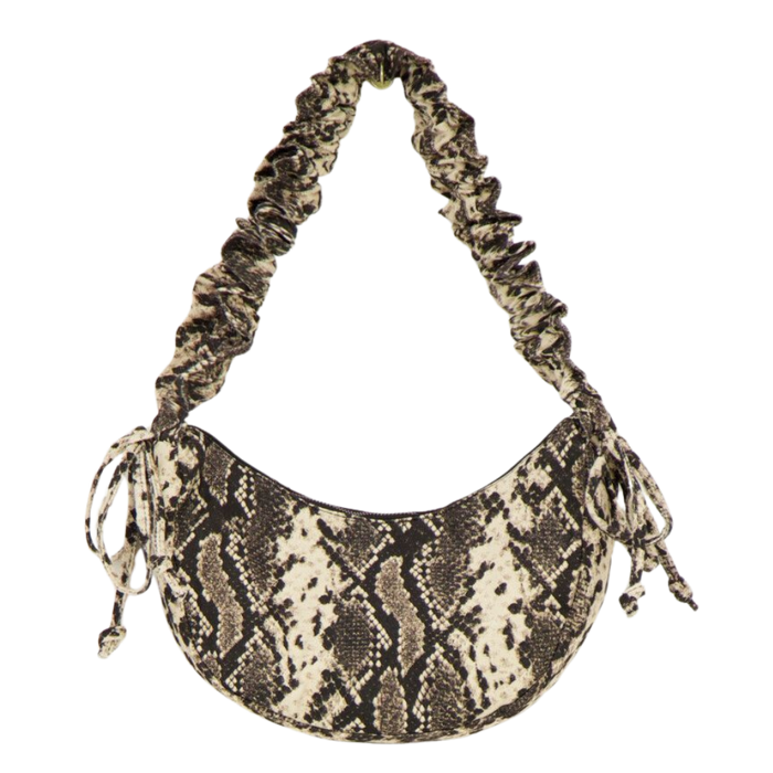 Bag crossbody ruffle snake