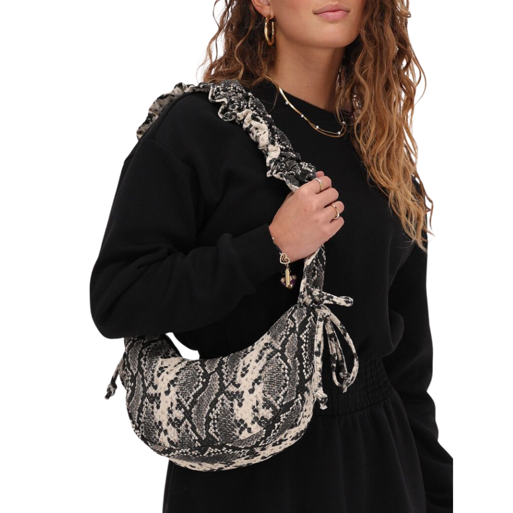 Bag crossbody ruffle snake