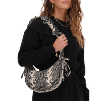Bag crossbody ruffle snake