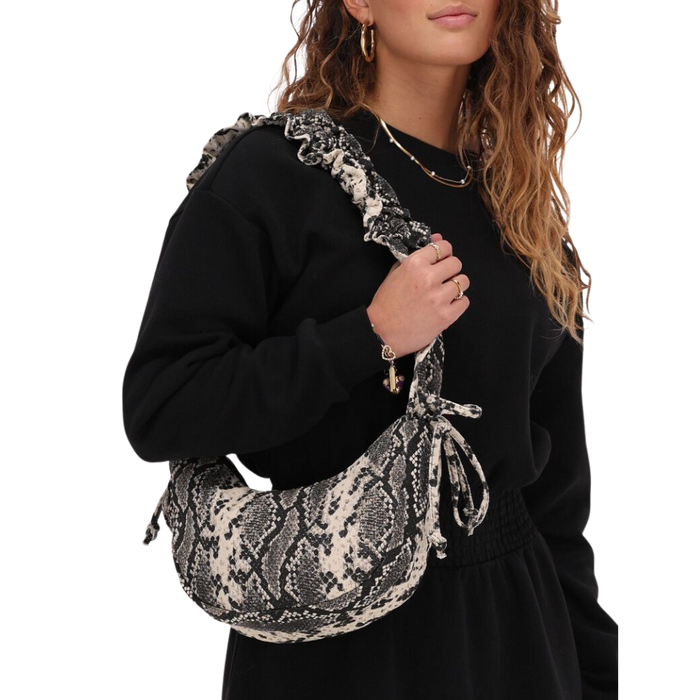 Bag crossbody ruffle snake