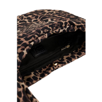 leopard print crossbody bag with bow de