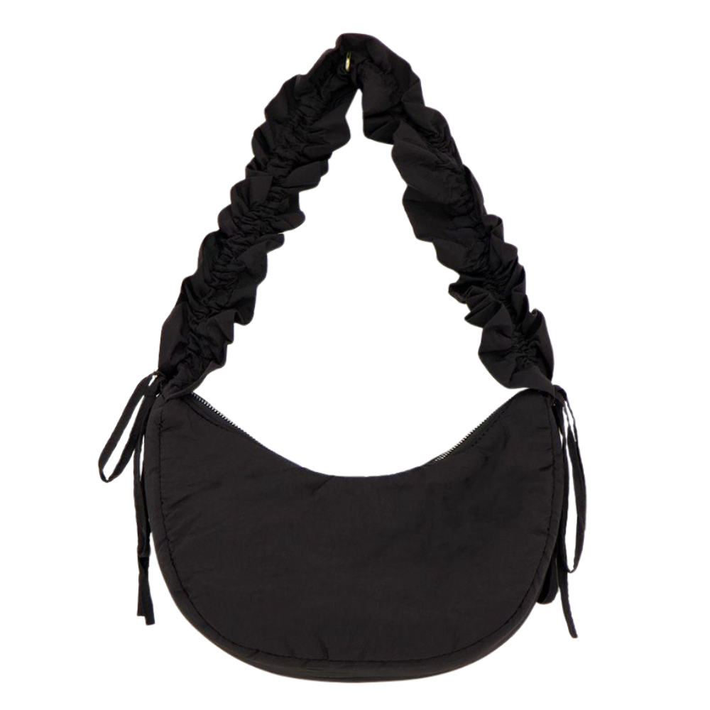 Bag crossbody ruffle strap