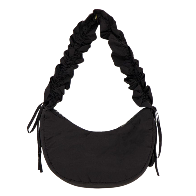 Bag crossbody ruffle strap