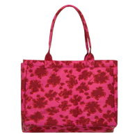 Pinker Jacquard-Shopper