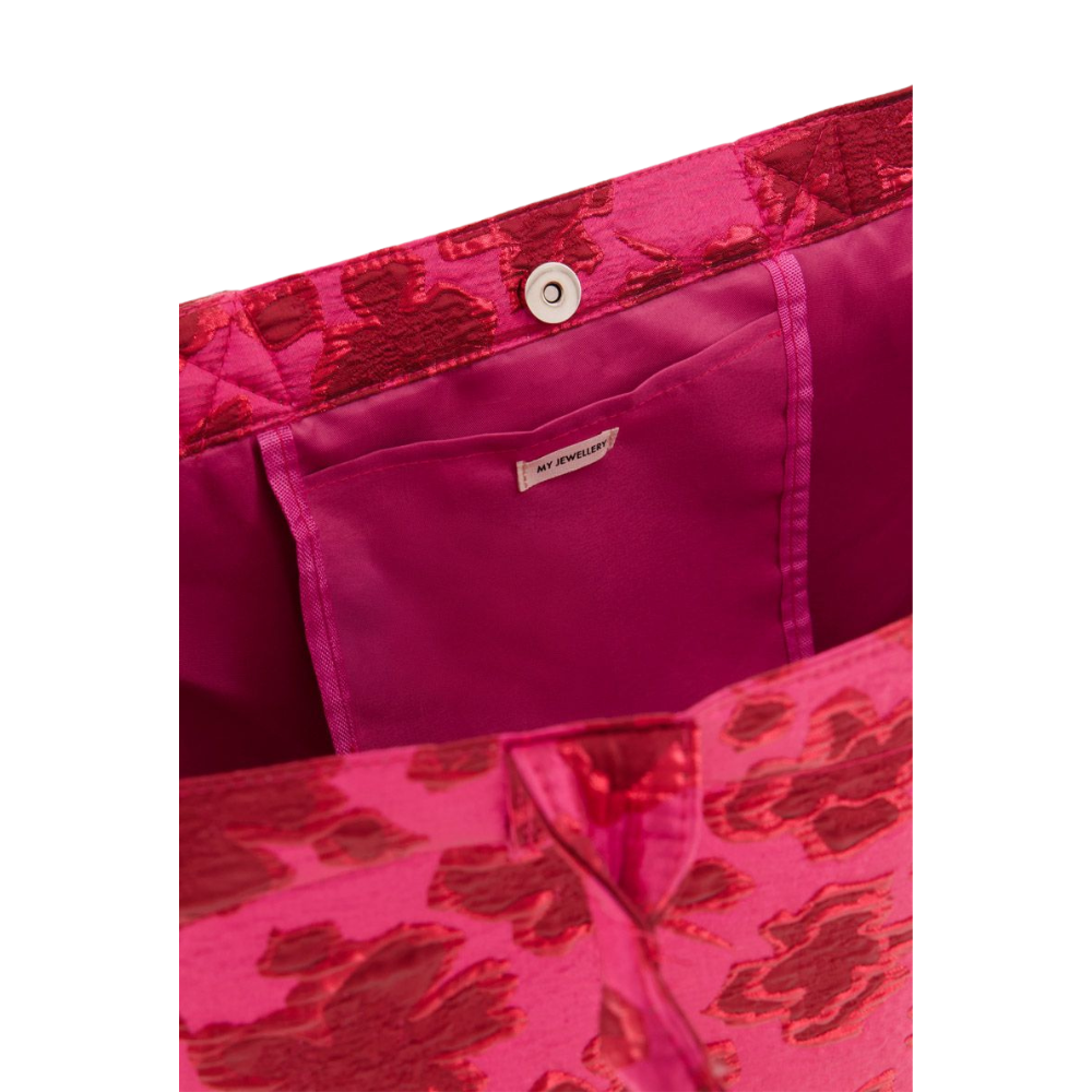 Pinker Jacquard-Shopper