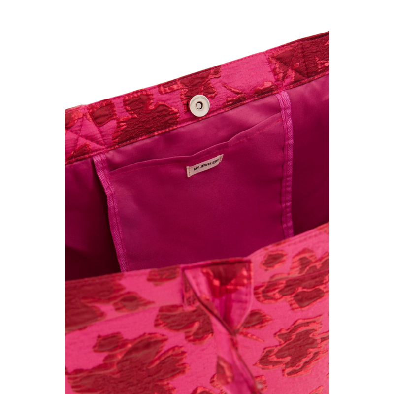 Pinker Jacquard-Shopper
