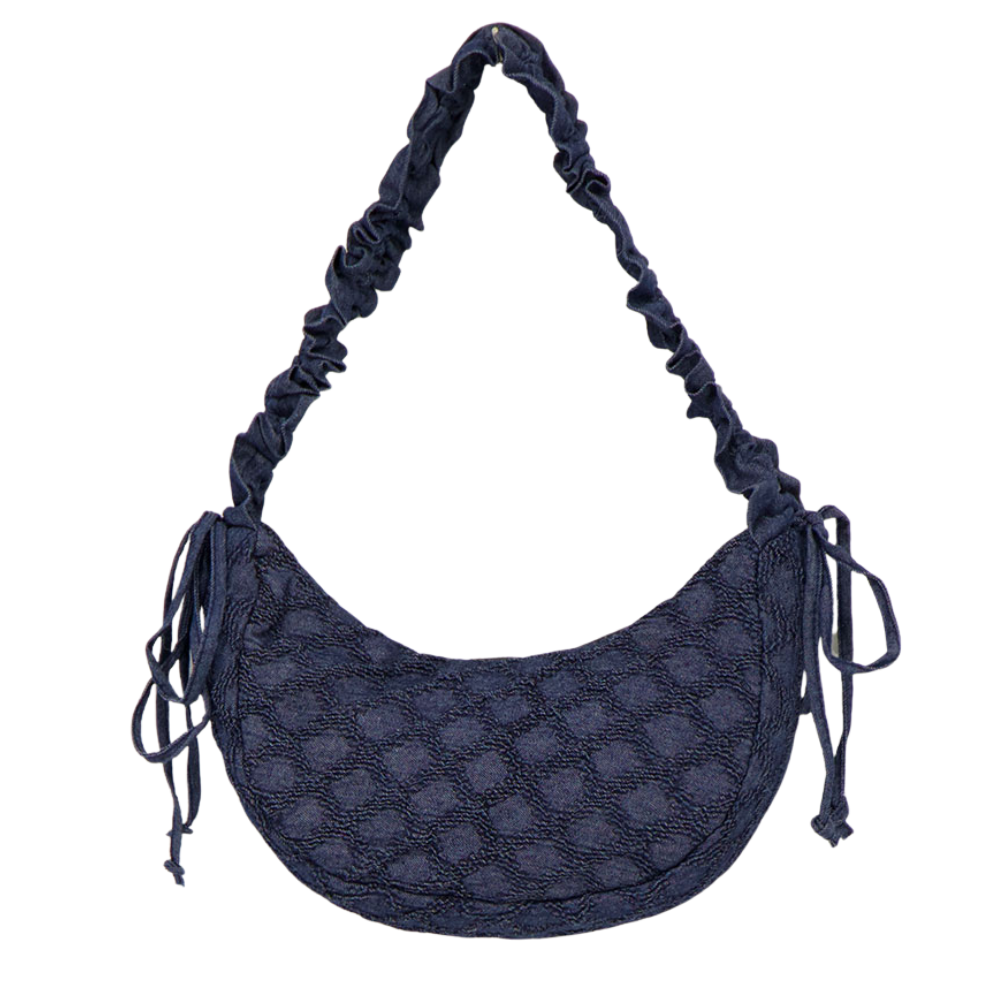 crossbody ruffle Denim