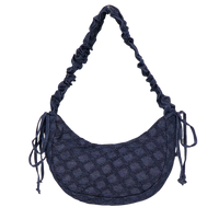 crossbody ruffle Denim