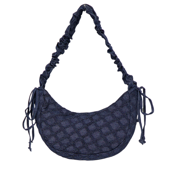 crossbody ruffle Denim