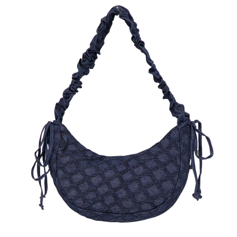 crossbody ruffle Denim