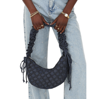 crossbody ruffle Denim