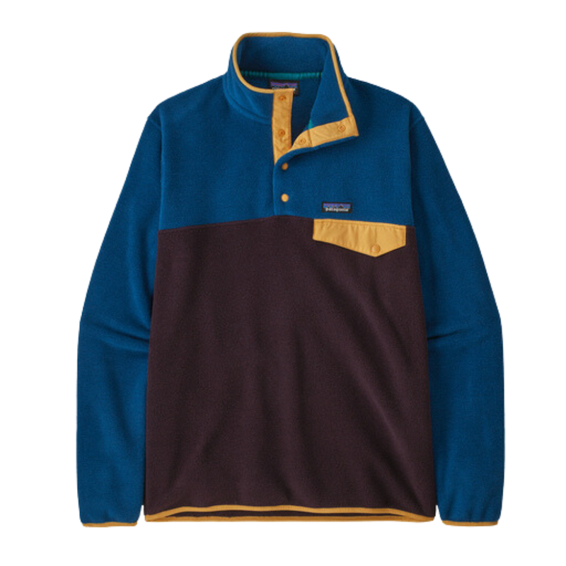 Patagonia Herren Lightweight Synchilla Snap-T Pullover - Obsidian Plum - Pullover 