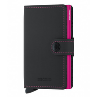 SECRID MINIWALLET -  MATTE BLACK FUCHSIA - WALLET