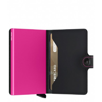 SECRID MINIWALLET -  MATTE BLACK FUCHSIA - WALLET